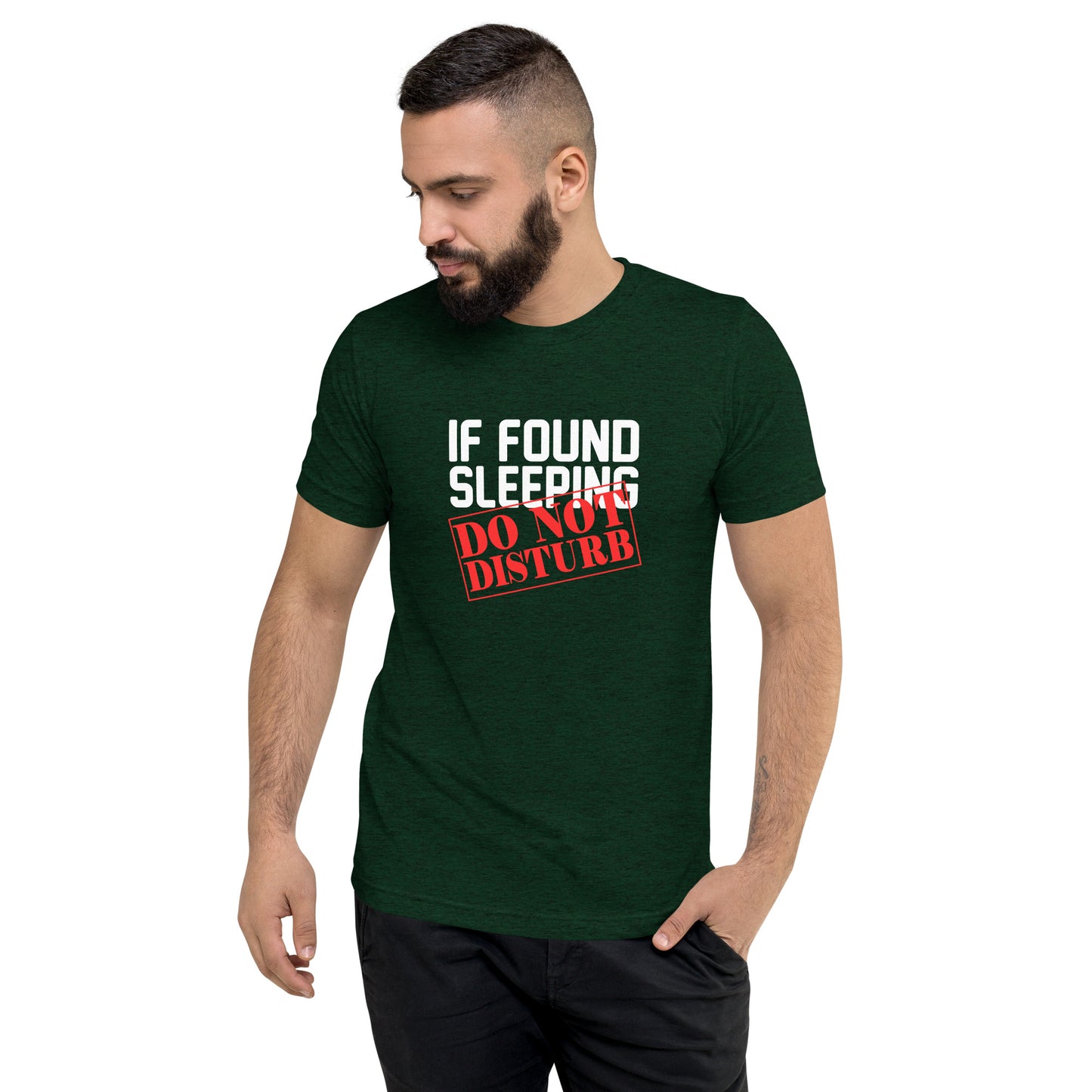 If found sleeping do not disturb - Short sleeve t-shirt