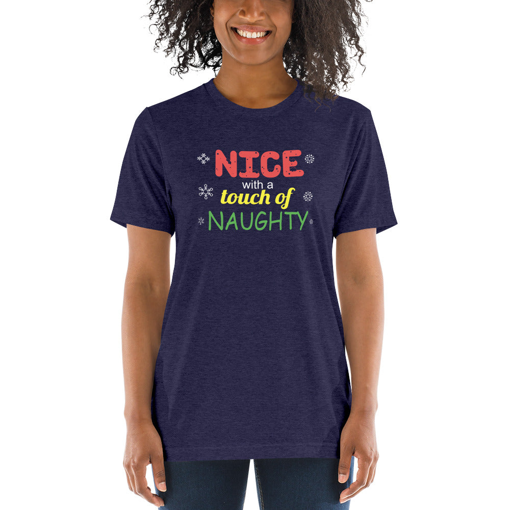 Nice with a touch of naughty - Short sleeve t-shirt
