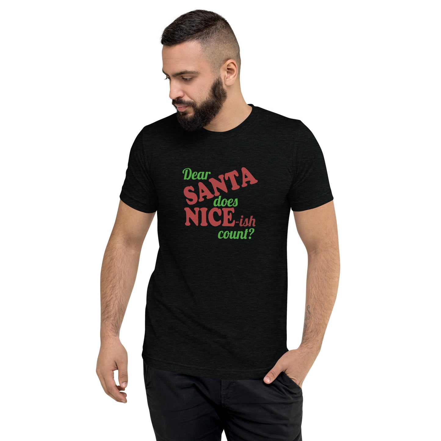 Dear Santa does Nice-ish count? - Short sleeve t-shirt