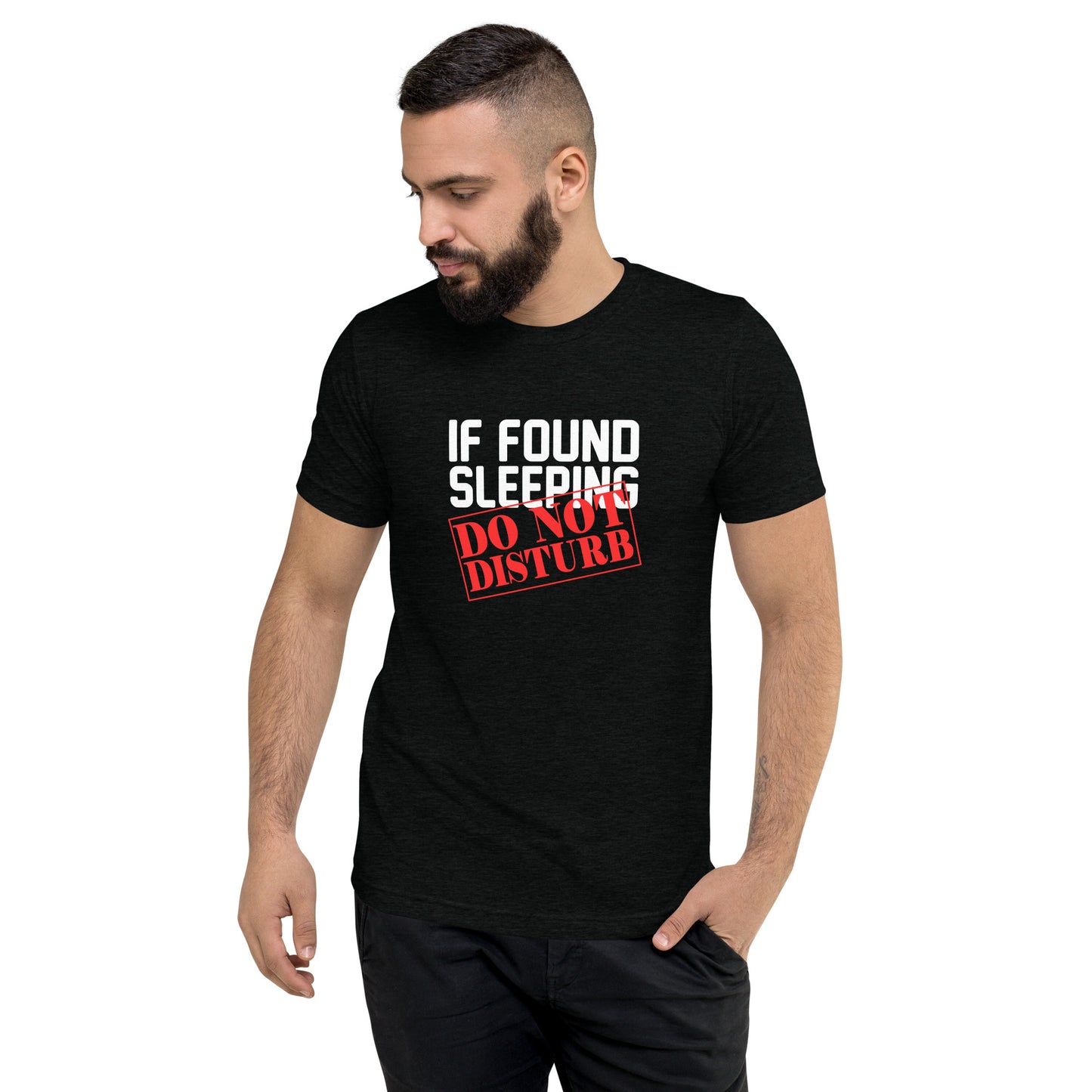 If found sleeping do not disturb - Short sleeve t-shirt