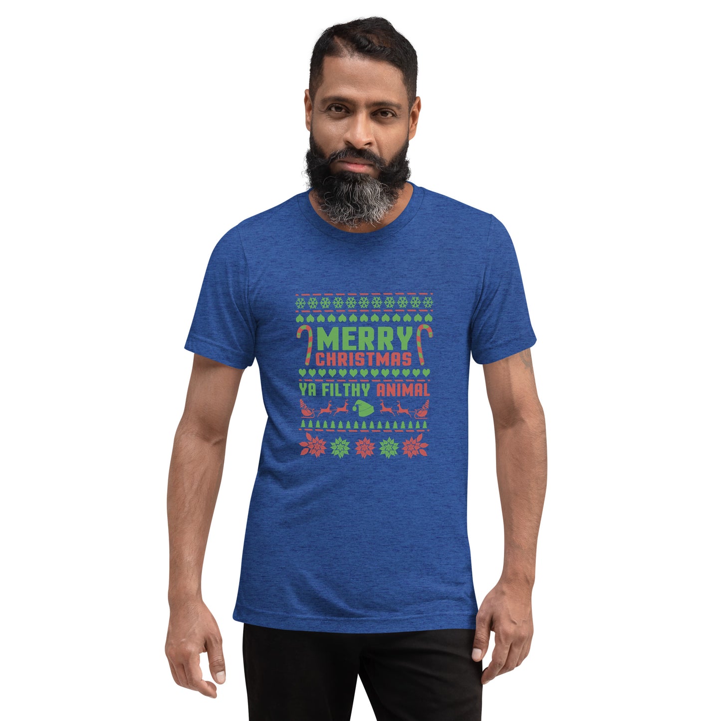 Merry Christmas ya filthy animal - Short sleeve t-shirt