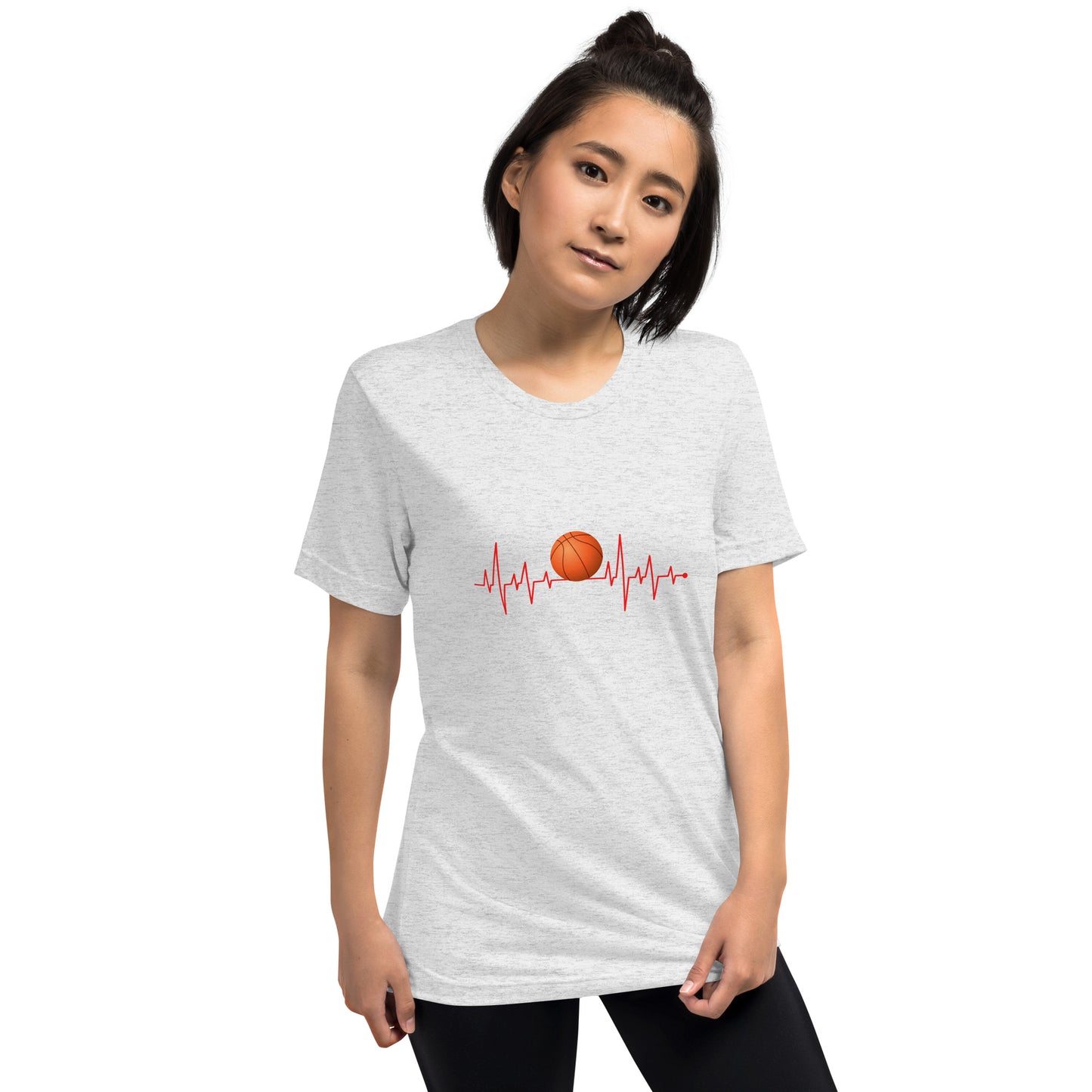 Basketball Heartbeat - Short sleeve t-shirt