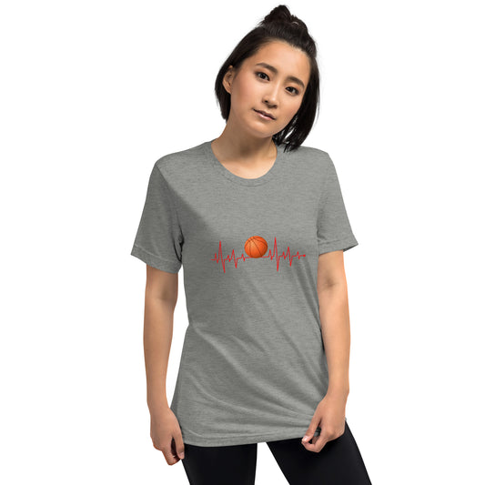 Basketball Heartbeat - Short sleeve t-shirt