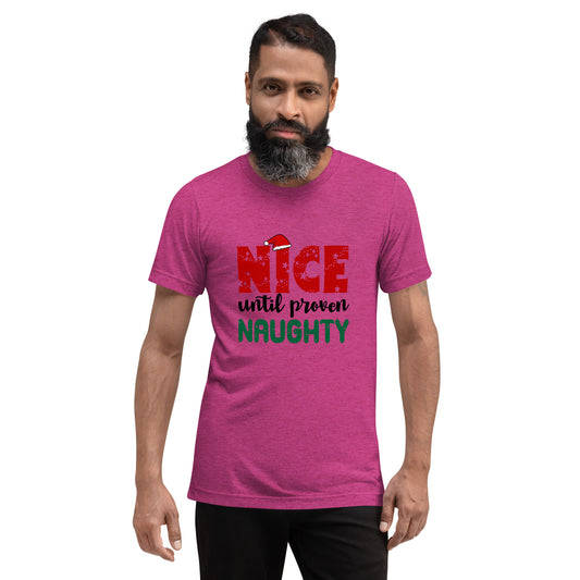 Nice until proven naughty - Short sleeve t-shirt