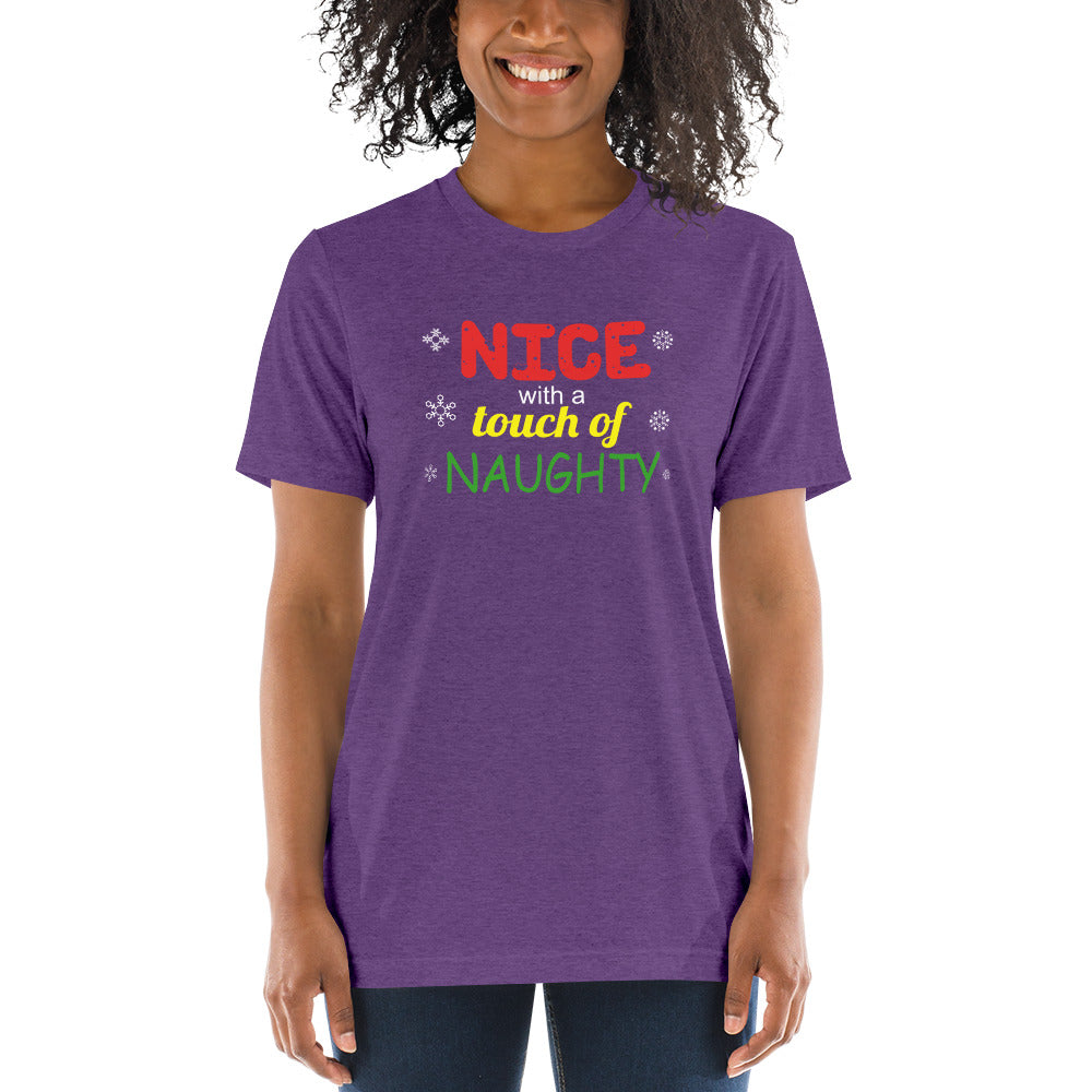 Nice with a touch of naughty - Short sleeve t-shirt