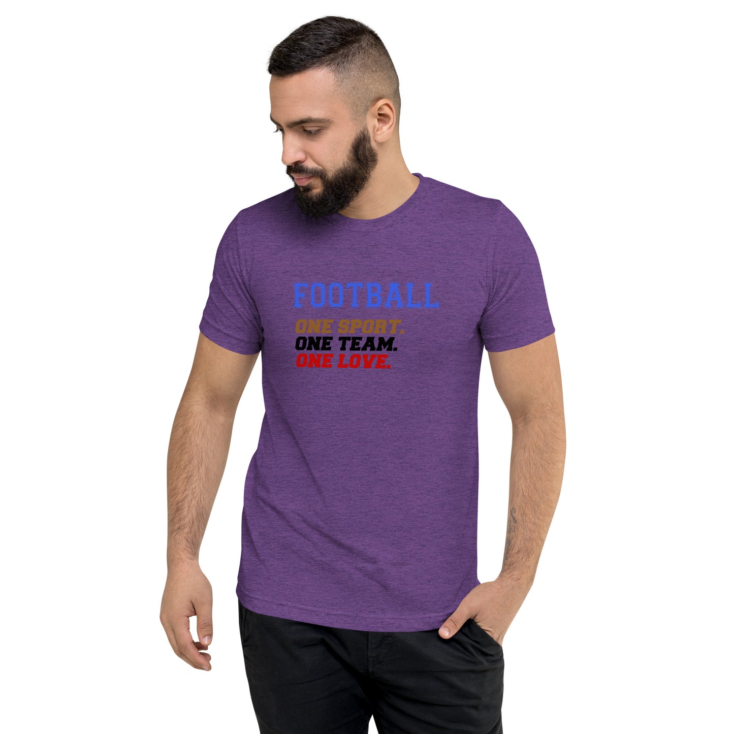 Football One sport One team One love - Short sleeve t-shirt