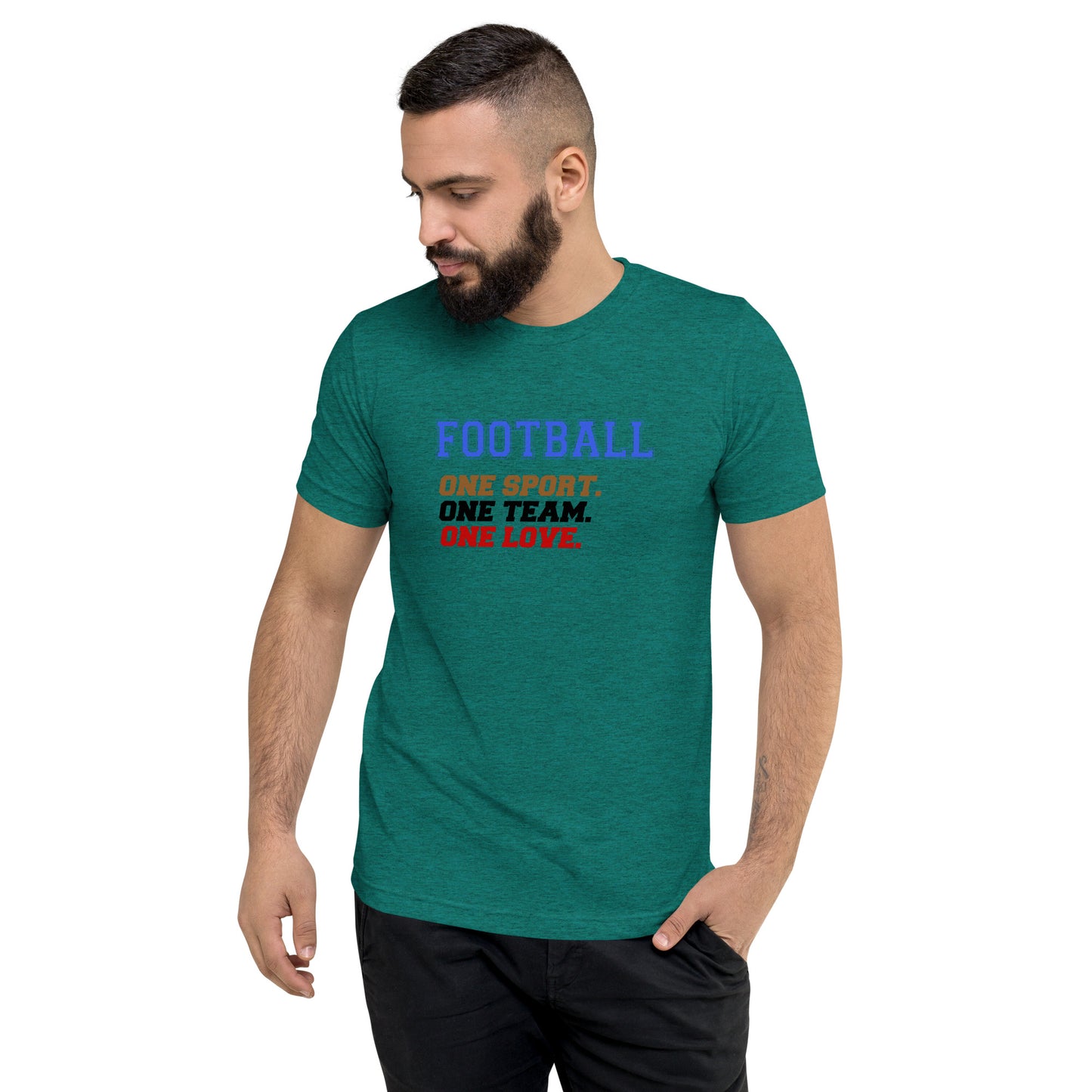 Football One sport One team One love - Short sleeve t-shirt