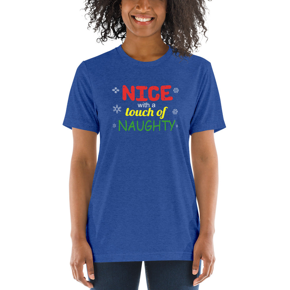 Nice with a touch of naughty - Short sleeve t-shirt
