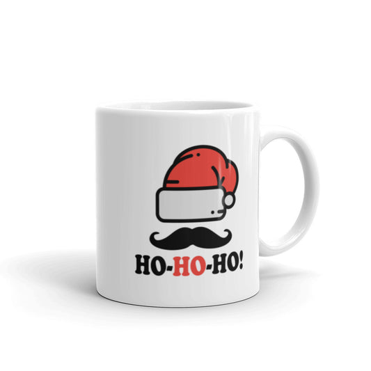 Ho Ho Ho - White glossy mug
