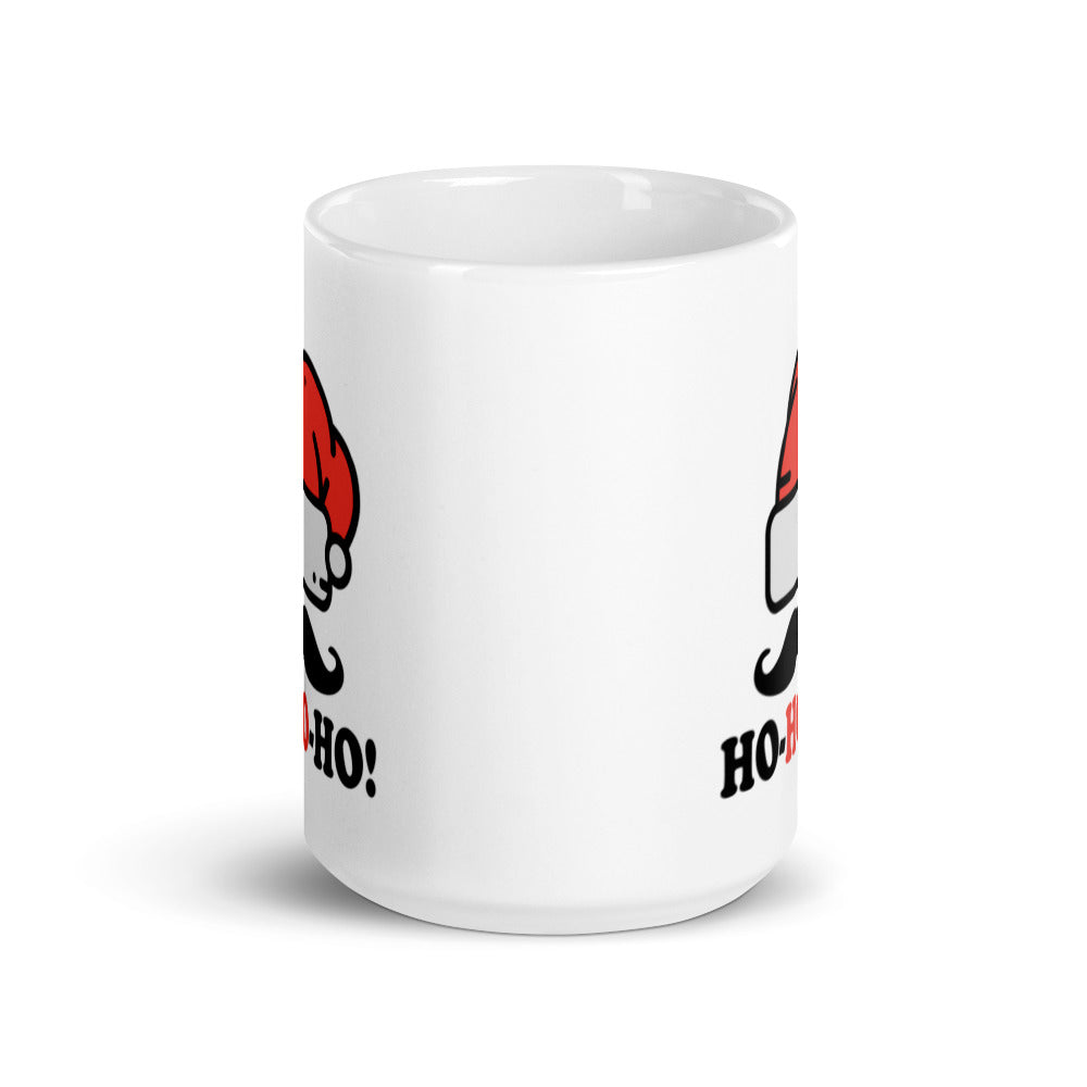 Ho Ho Ho - White glossy mug