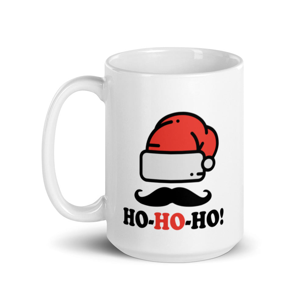 Ho Ho Ho - White glossy mug