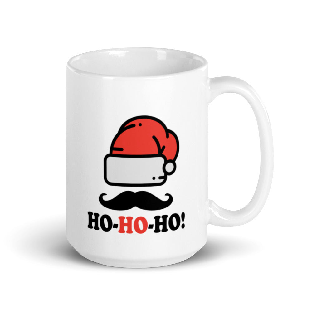 Ho Ho Ho - White glossy mug